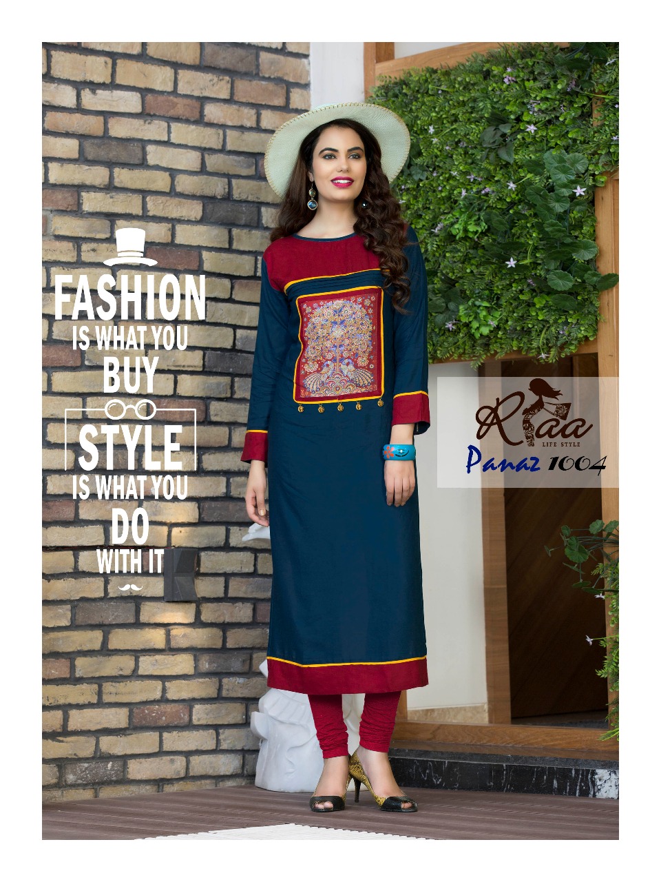 Panaz By Riaa Lifestyle 1001 To 1008 Series Beautiful Stylish Fancy Colorful Casual Wear & Ethnic Wear Premium Heavy Rayon Embroidered Kurtis At Wholesale Price