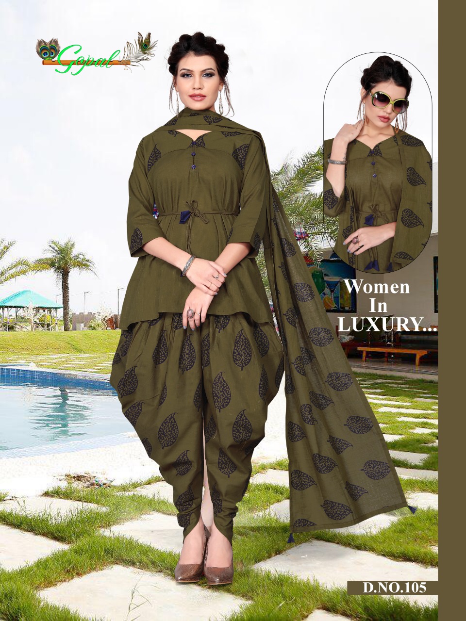 Panna Vol-1 By Gopal 101 To 110 Series Beautiful Colorful Stylish Fancy Casual Wear & Ethnic Wear & Ready To Wear Cotton Slub Mix Printed Kurtis At Wholesale Price