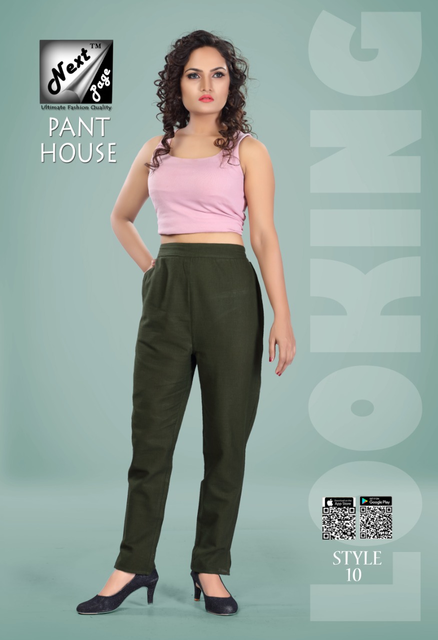 Pant House By Next Page 01 To 10 Series Beautiful Colorful Stylish Fancy Casual Wear & Ethnic Wear & Ready To Wear Heavy Cotton Pants At Wholesale Price