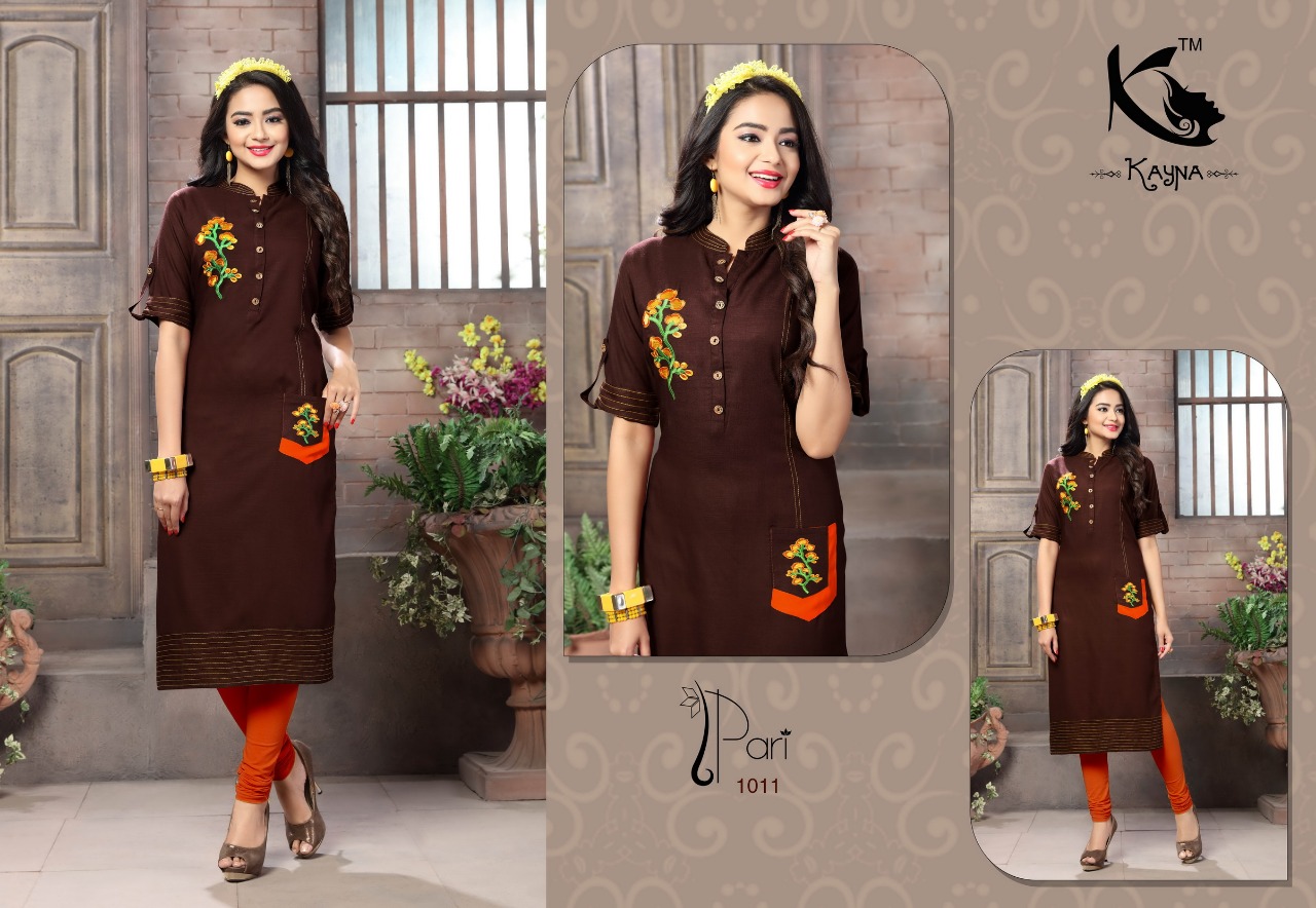 Pari By Kayna 1001 To 1012 Series Beautiful Stylish Fancy Colorful Casual Wear & Ethnic Wear Rayon Printed Kurtis At Wholesale Price