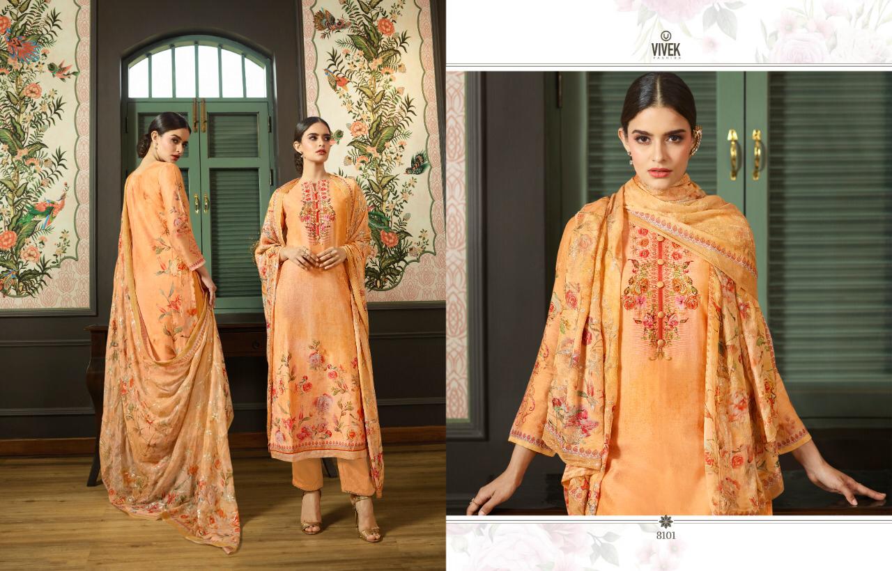 Parina Vol-2 By Vivek Fashion 31 To 38 Series Suits Collection Beautiful Stylish Fancy Colorful Casual Wear & Ethnic Wear Pure Cotton Silk Digital Printed With Embroidery Work Dresses At Wholesale Price