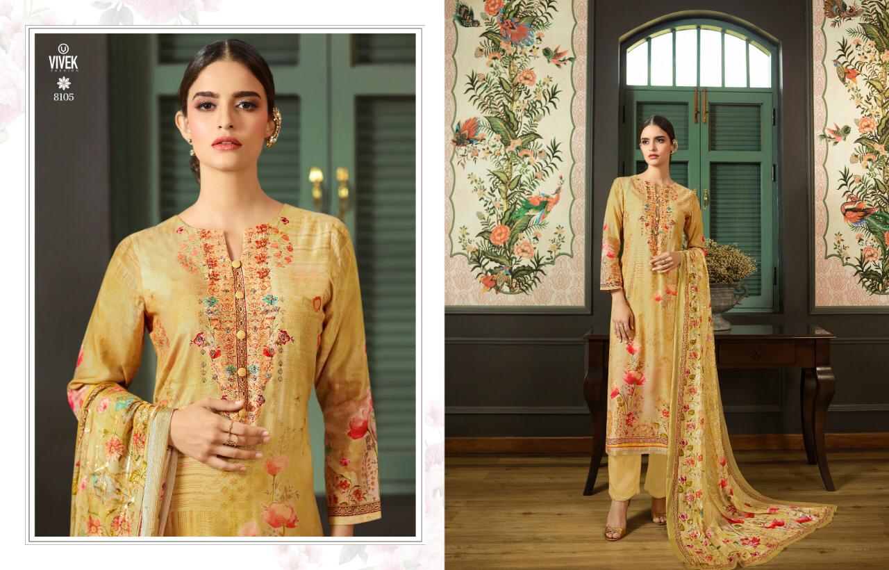Parina Vol-2 By Vivek Fashion 31 To 38 Series Suits Collection Beautiful Stylish Fancy Colorful Casual Wear & Ethnic Wear Pure Cotton Silk Digital Printed With Embroidery Work Dresses At Wholesale Price
