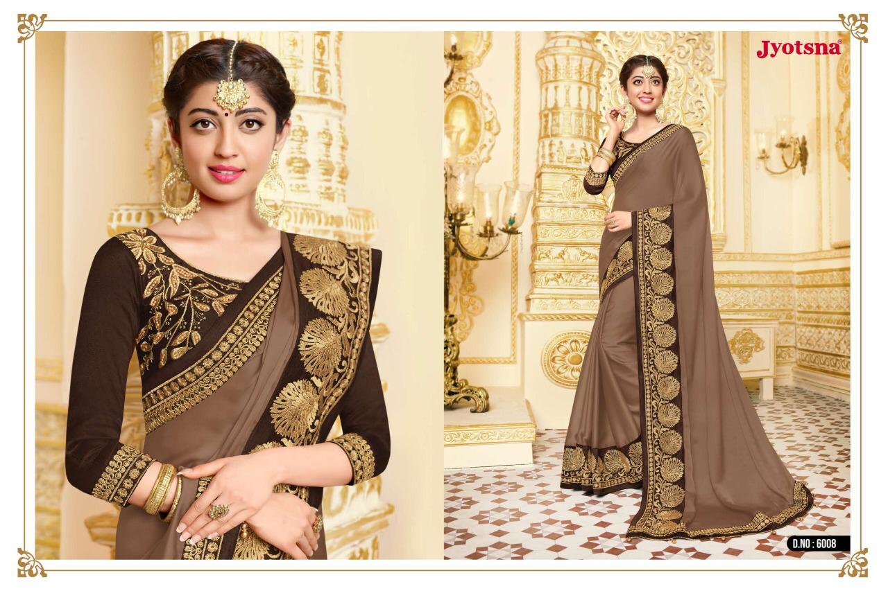 Parnitha By Jyotsana 6001 To 6016  Series Indian Traditional Wear Collection Beautiful Stylish Fancy Colorful Party Wear & Occasional Wear Fancy Sarees At Wholesale Price