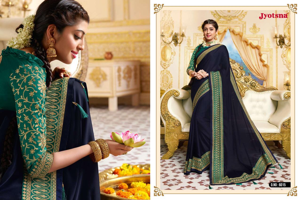 Parnitha By Jyotsana 6001 To 6016  Series Indian Traditional Wear Collection Beautiful Stylish Fancy Colorful Party Wear & Occasional Wear Fancy Sarees At Wholesale Price