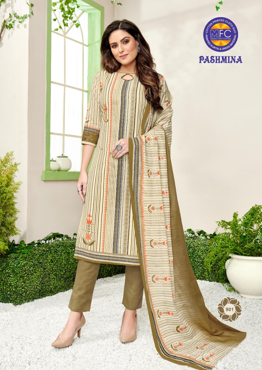 Pashmina By Hcf 901 To 912 Series Designer Suits Beautiful Stylish Fancy Colorful Party Wear & Ethnic Wear Lawn Cotton Printed Dresses At Wholesale Price