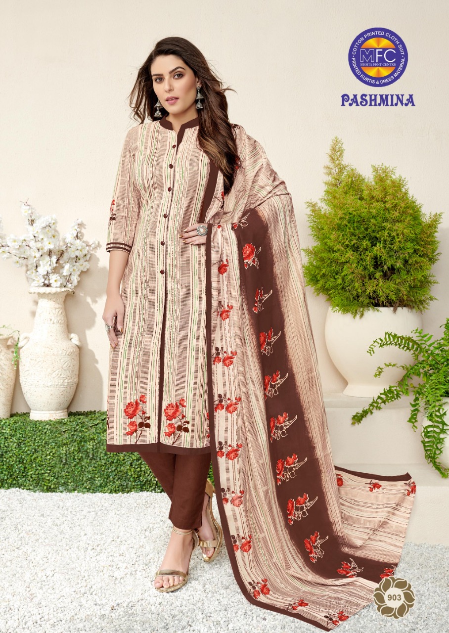 Pashmina By Hcf 901 To 912 Series Designer Suits Beautiful Stylish Fancy Colorful Party Wear & Ethnic Wear Lawn Cotton Printed Dresses At Wholesale Price