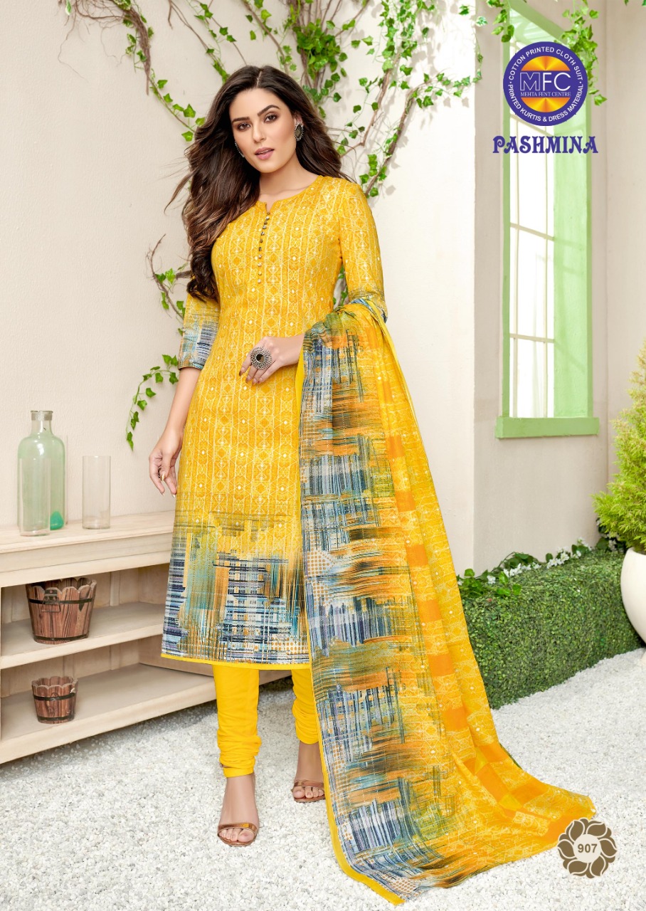 Pashmina By Hcf 901 To 912 Series Designer Suits Beautiful Stylish Fancy Colorful Party Wear & Ethnic Wear Lawn Cotton Printed Dresses At Wholesale Price