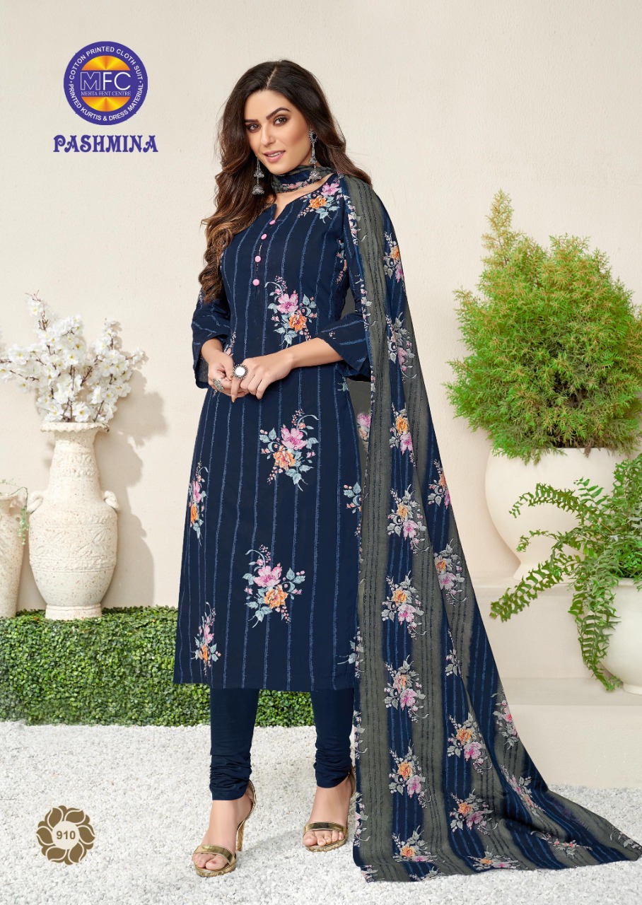 Pashmina By Hcf 901 To 912 Series Designer Suits Beautiful Stylish Fancy Colorful Party Wear & Ethnic Wear Lawn Cotton Printed Dresses At Wholesale Price