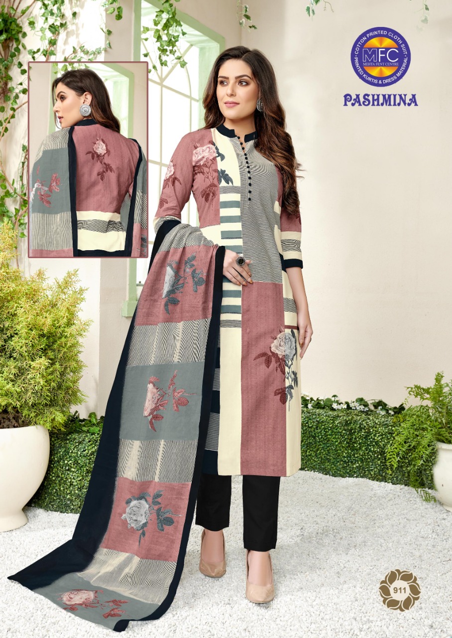 Pashmina By Hcf 901 To 912 Series Designer Suits Beautiful Stylish Fancy Colorful Party Wear & Ethnic Wear Lawn Cotton Printed Dresses At Wholesale Price