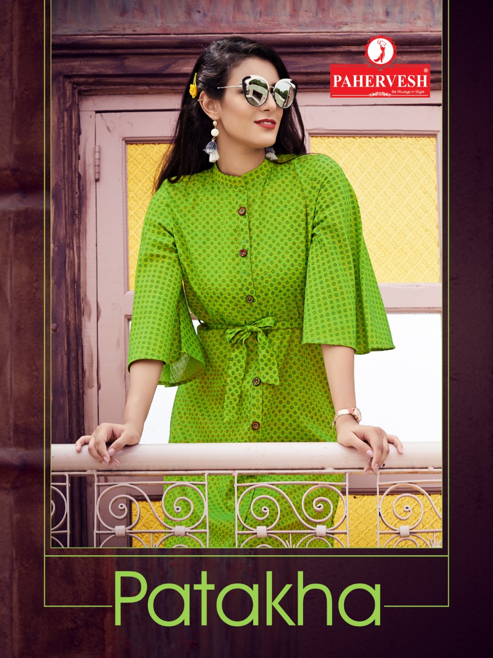 Patakha By Pahervesh 1201 To 1206 Series Stylish Fancy Colorful Collection Casual Wear & Ethnic Wear Pure Rayon Two Tone Foil Printed Kurtis At Wholesale Price