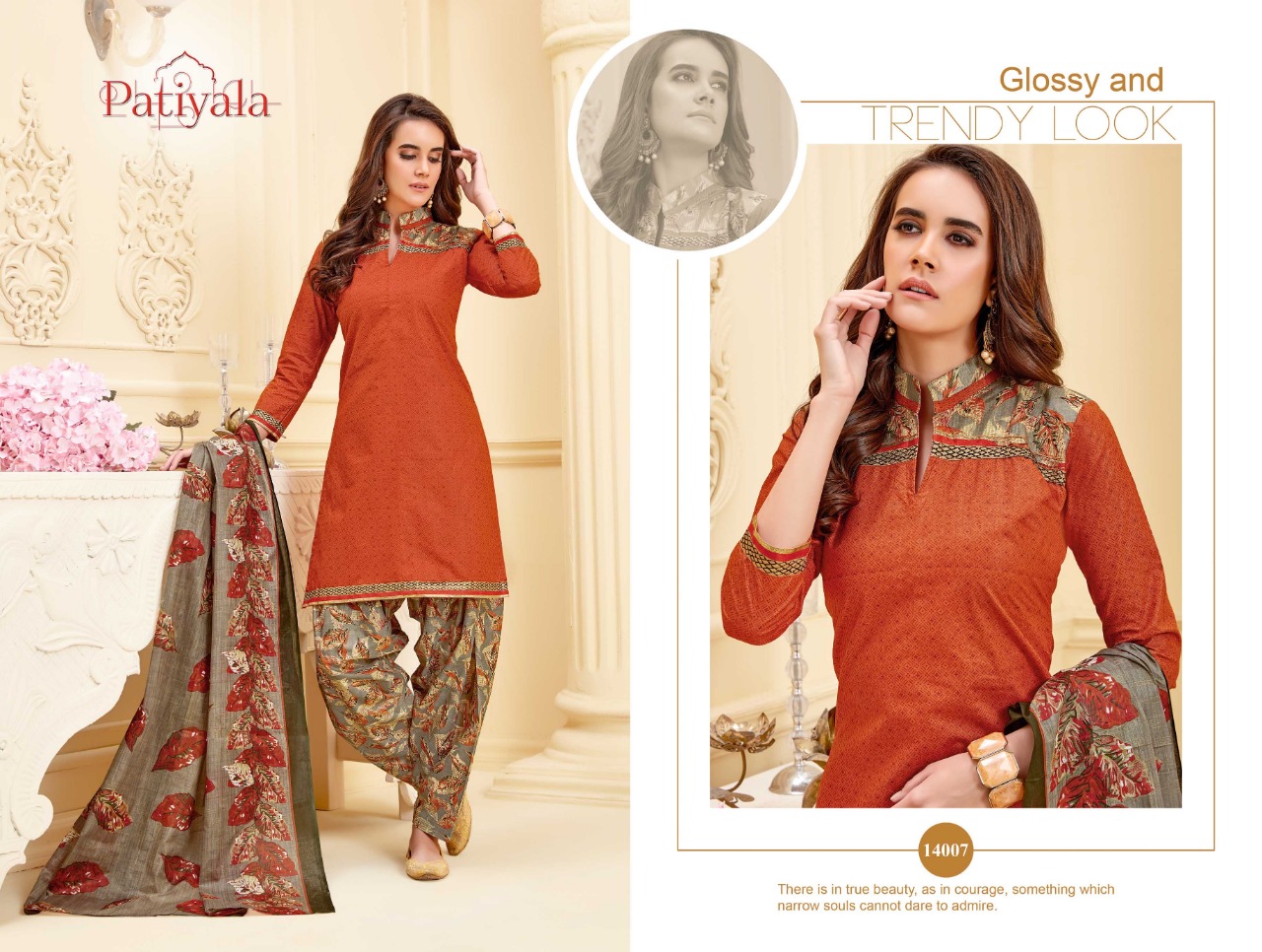 Patiyala Vol-14 By Ganesha 14004 To 14015 Series Indian Traditional Wear Collection Beautiful Stylish Fancy Colorful Party Wear & Occasional Wear Cotton Printed Dress At Wholesale Price