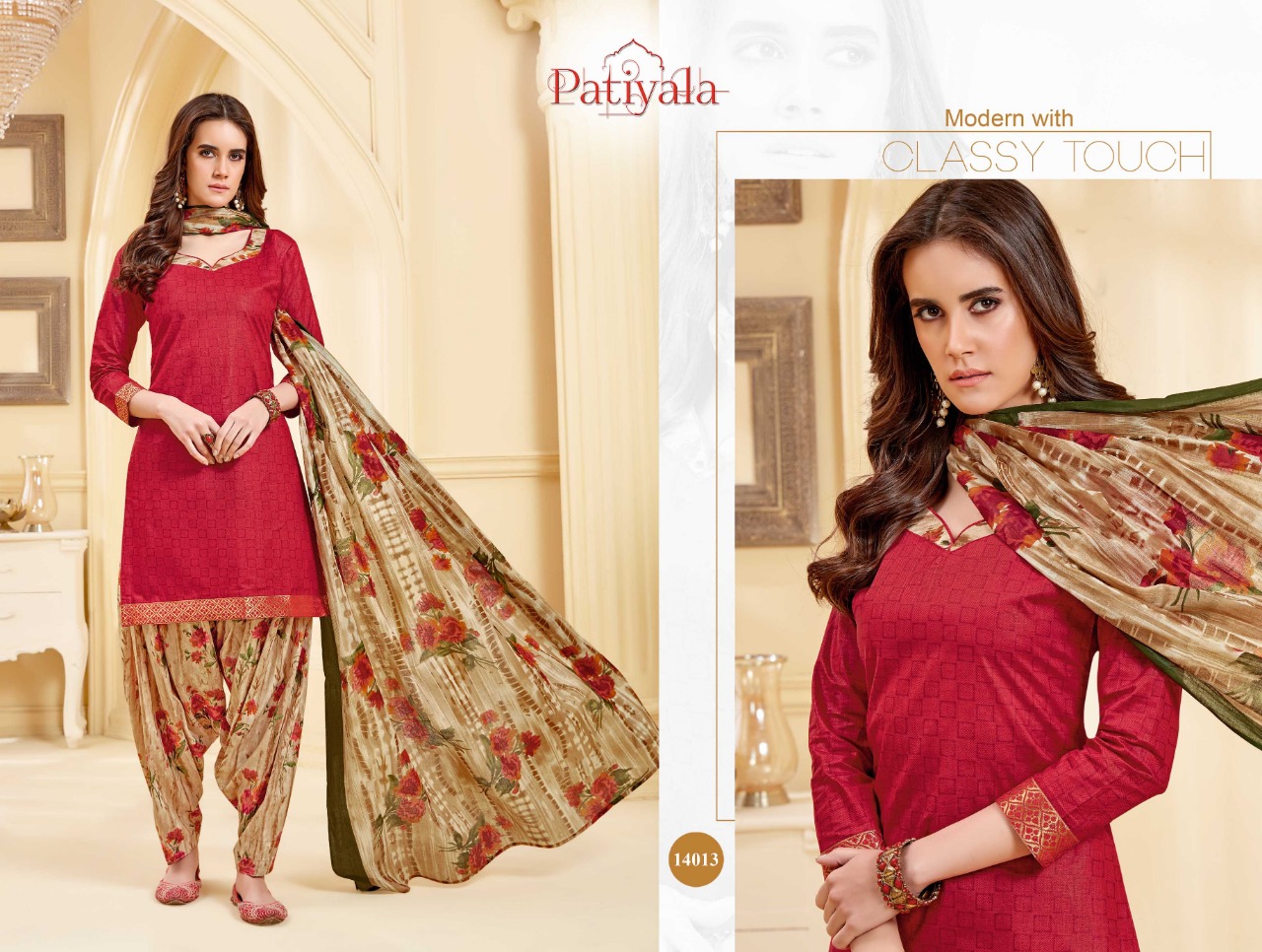 Patiyala Vol-14 By Ganesha 14004 To 14015 Series Indian Traditional Wear Collection Beautiful Stylish Fancy Colorful Party Wear & Occasional Wear Cotton Printed Dress At Wholesale Price