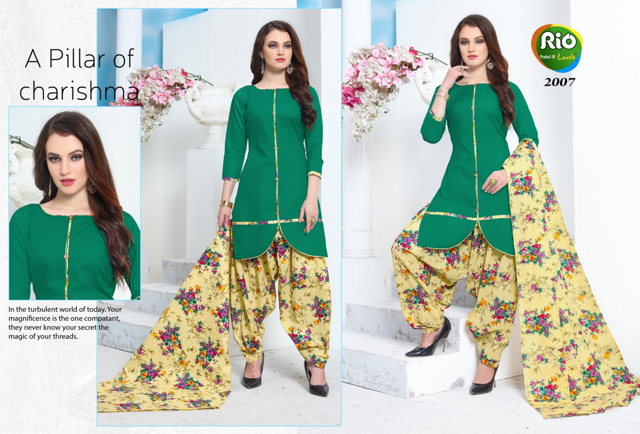 Patiyala Vol-2 By Rio 2001 To 2010 Series Beautiful Suits Stylish Fancy Colorful Party Wear & Ethnic Wear Cotton Printed Dresses At Wholesale Price