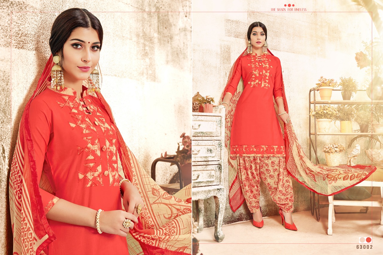 Patiyala Lady Vol-63 By Kavya Creation 63001 To 63012 Series Designer Suits Beautiful Stylish Colorful Fancy Party Wear & Occasional Wear Pure Cotton Dresses At Wholesale Price