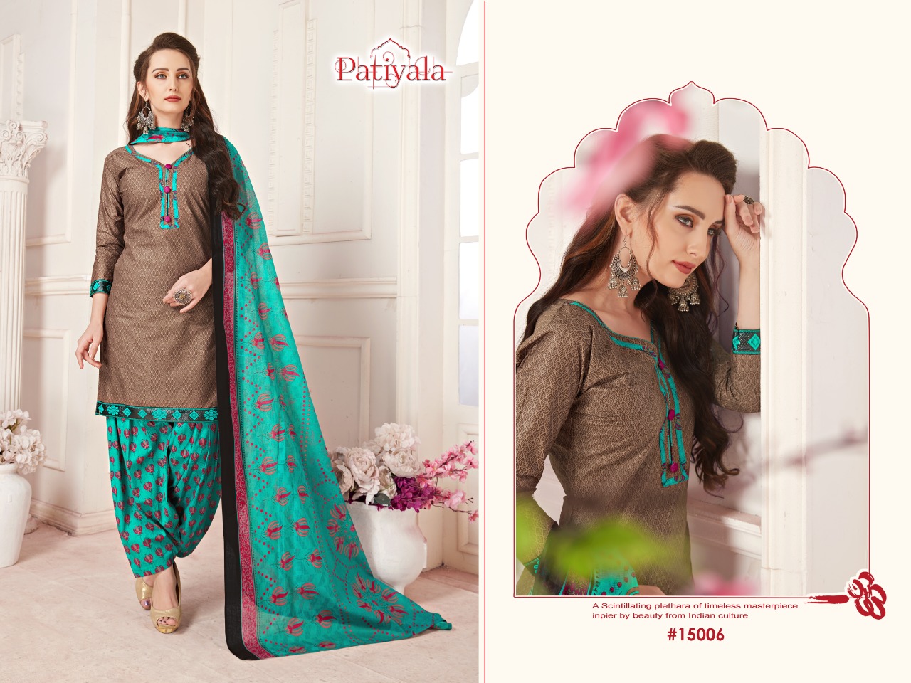 Patiyala Vol-15 By Ganesha 15003 To 15014 Series Beautiful Collection Suits Stylish Fancy Colorful Casual Wear & Ethnic Wear Cotton Print  Dresses At Wholesale Price