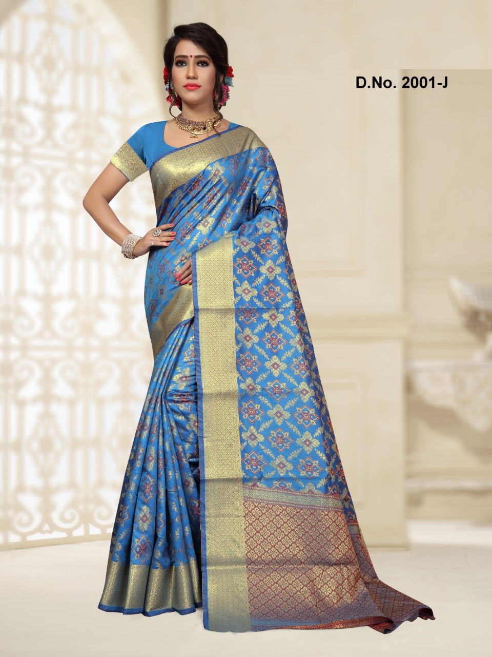 Patola By Np Sarees 2001-a To 2001-j Series Indian Traditional Wear Collection Beautiful Stylish Fancy Colorful Party Wear & Occasional Wear Banarasi Patola Sarees At Wholesale Price