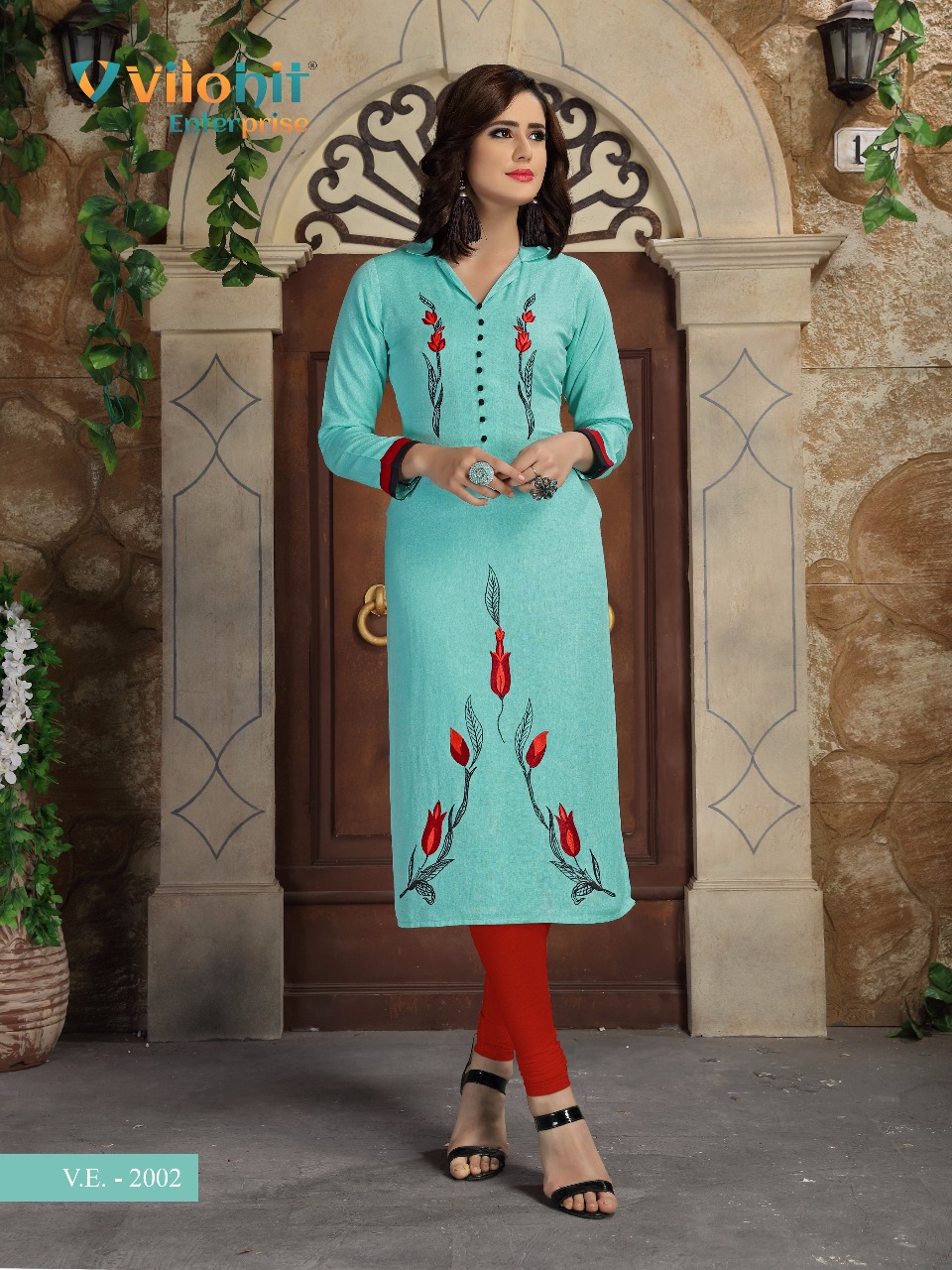 Payal Vol-2 By Vilohit Enterprise 2001 To 2007 Series Beautiful Stylish Fancy Colorful Casual Wear & Ethnic Wear & Ready To Wear Cotton Flex Kurtis At Wholesale Price