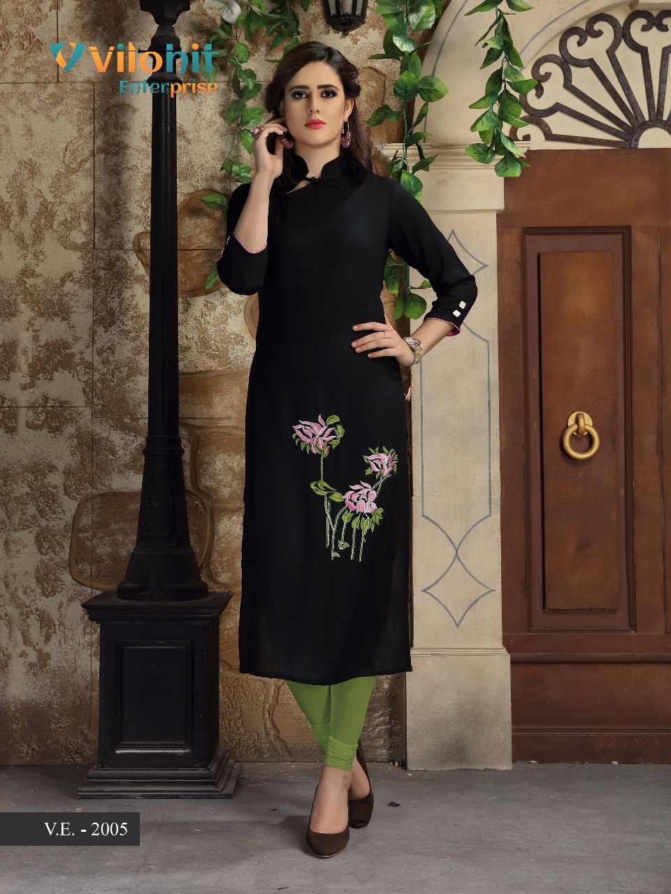 Payal Vol-2 By Vilohit Enterprise 2001 To 2007 Series Beautiful Stylish Fancy Colorful Casual Wear & Ethnic Wear & Ready To Wear Cotton Flex Kurtis At Wholesale Price