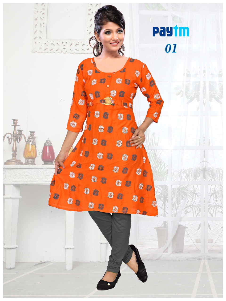 Paytm By Kaamiri 01 To 08 Series Beautiful Stylish Fancy Colorful Casual Wear & Ethnic Wear Heavy Rayon Printed Kurtis At Wholesale Price