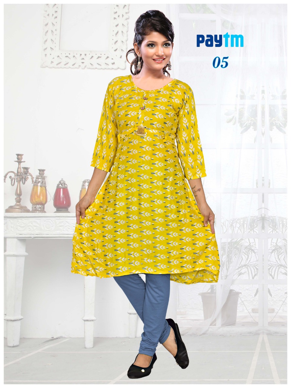 Paytm By Kaamiri 01 To 08 Series Beautiful Stylish Fancy Colorful Casual Wear & Ethnic Wear Heavy Rayon Printed Kurtis At Wholesale Price