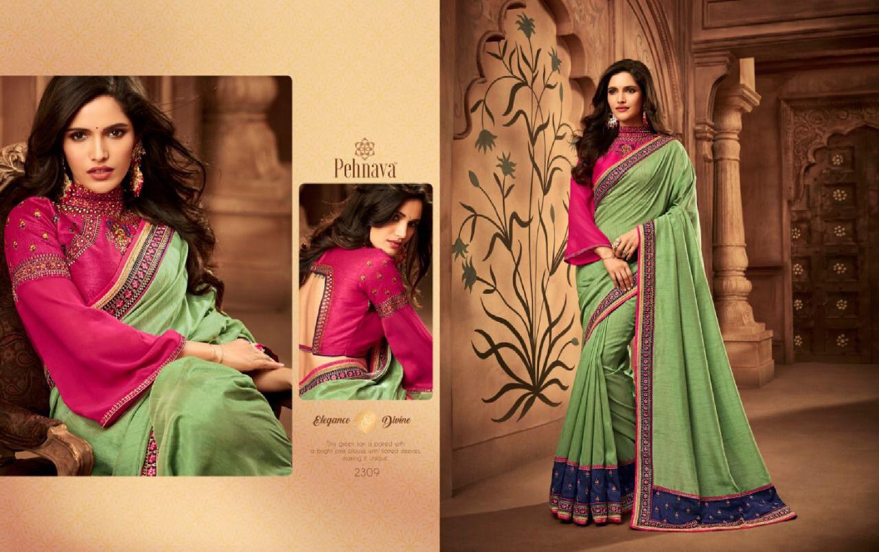 Pehnava 2301 Series By Pehnava 2301 To 2316 Series Indian Traditional Wear Collection Beautiful Stylish Fancy Colorful Party Wear & Occasional Wear Silk Embroidered Sarees At Wholesale Price