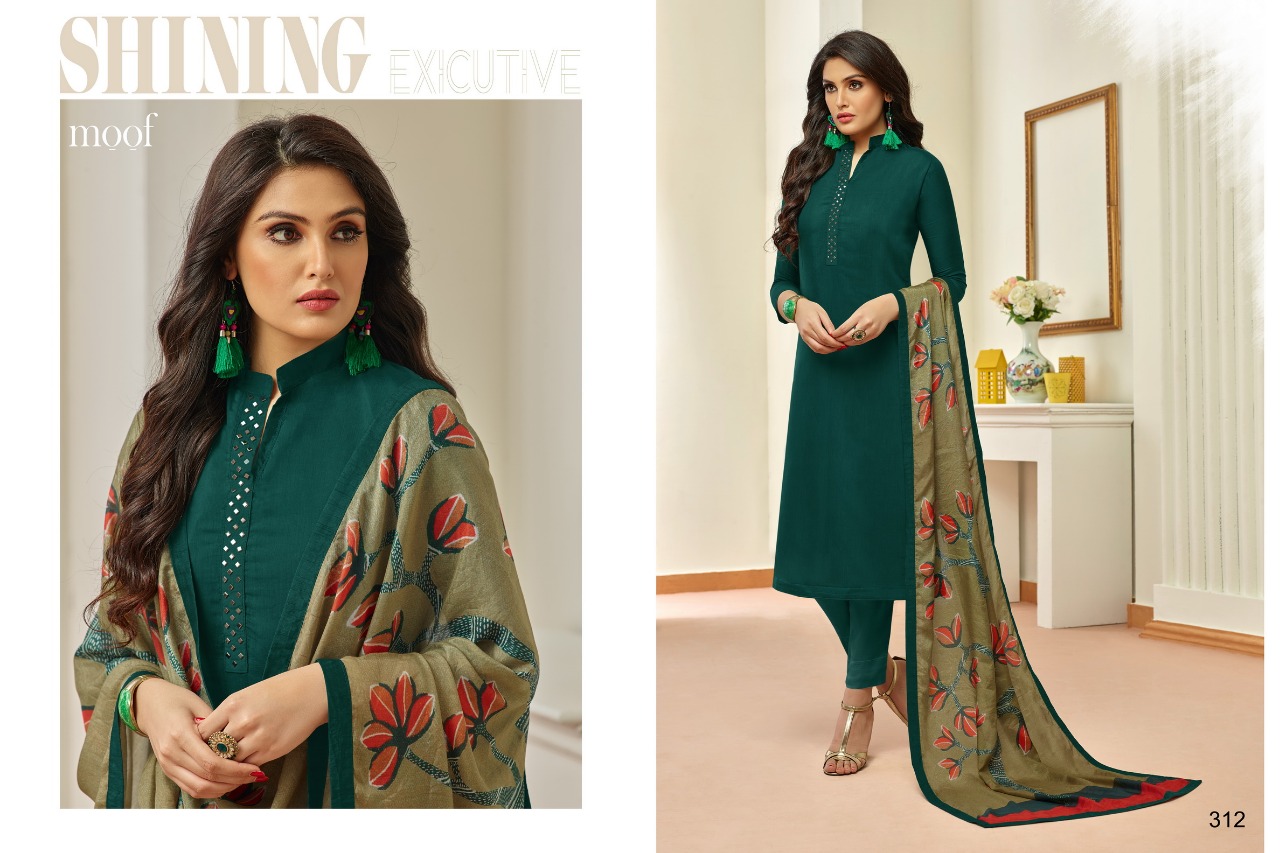 Penny By Moof Fashion 306 To 314 Series Beautiful  Suits Colorful Stylish Fancy Casual Wear & Ethnic Wear Cotton Satin & Muslin With Work Dresses At Wholesale Price