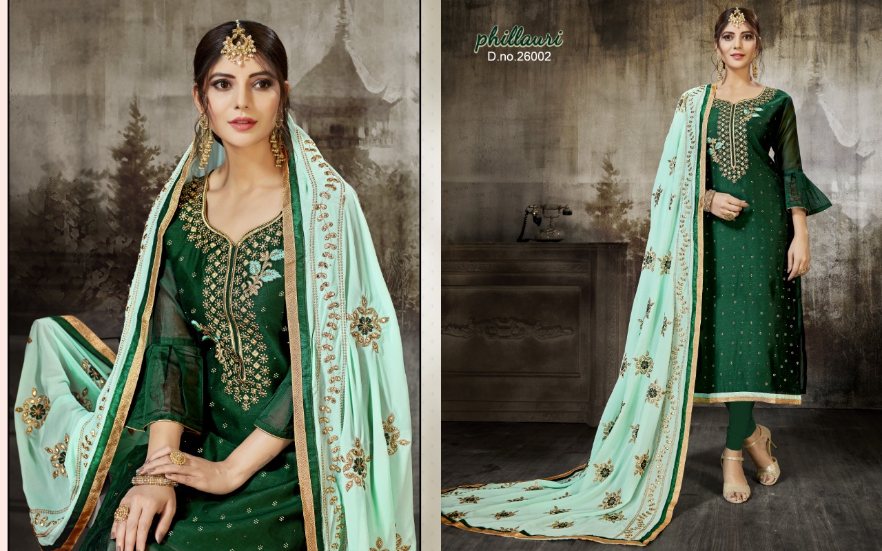 Phillauri Vol-13 By Phillauri 26001 To 26005 Series Designer Festive Suits Collection Beautiful Stylish Fancy Colorful Party Wear & Occasional Wear Modal Silk Embroidered Dresses At Wholesale Price