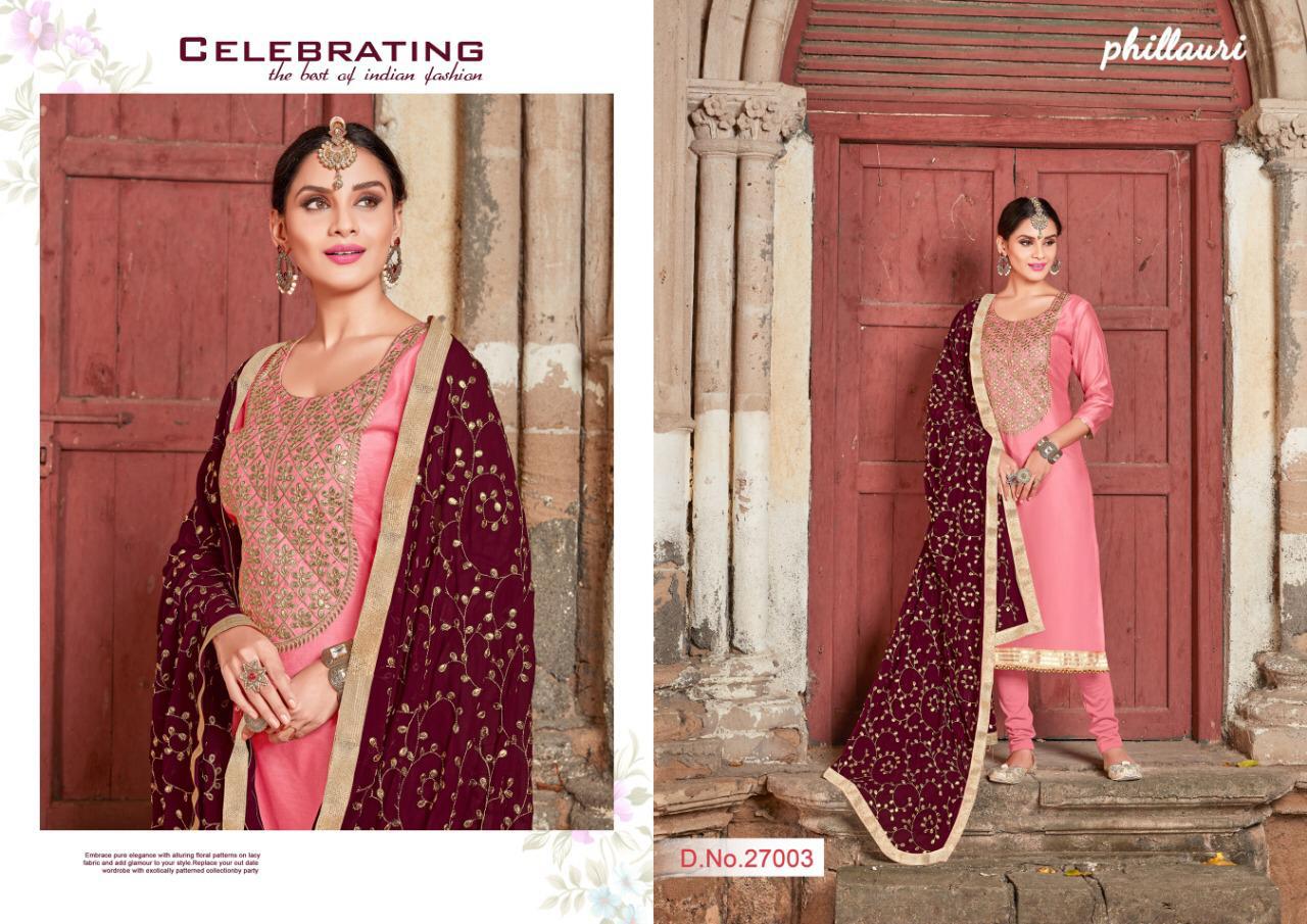 Phillauri Vol-14 By Phillauri 27001 To 27005 Series Designer Suits Collection Beautiful Stylish Fancy Colorful Party Wear & Occasional Wear Modal Silk Embroidered Dresses At Wholesale Price