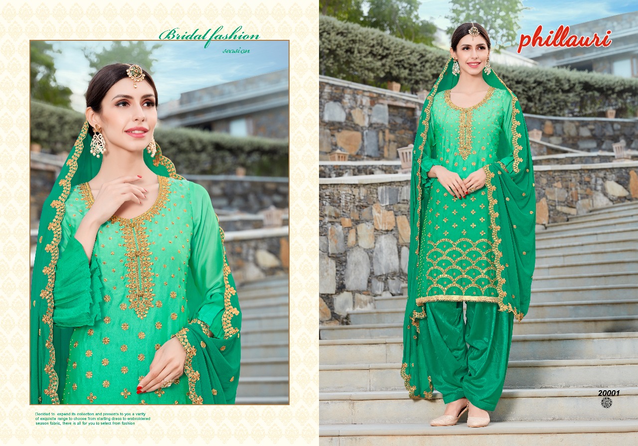 Phillauri Vol-7 By Phillauri 20001 To 20005 Series Designer Beautiful Patiyala Suits Stylish Fancy Colorful Party Wear & Occasional Wear Rangoli Georgette Embroidered Dresses At Wholesale Price
