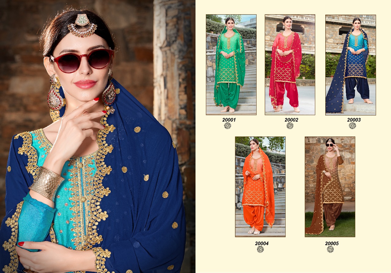 Phillauri Vol-7 By Phillauri 20001 To 20005 Series Designer Beautiful Patiyala Suits Stylish Fancy Colorful Party Wear & Occasional Wear Rangoli Georgette Embroidered Dresses At Wholesale Price