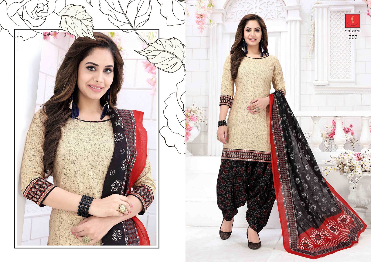 Piya Basanti Patiala Special Vol-6 By Shivani 601 To 621 Series Beautiful Stylish Fancy Colorful Casual Wear & Ethnic Wear Collection Pure Premium Cotton Cambric Printed Dresses At Wholesale Price