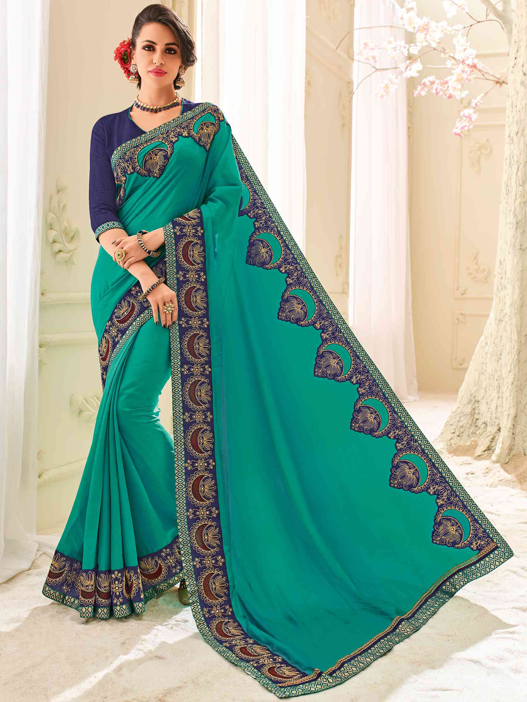 Platinum Vol-4 By Indian Women Pl-32104 To Pl-32123 Series Indian Designer Traditional Wear Collection Beautiful Stylish Colorful Party Wear & Occasional Wear Silk/ Georgette/ Chiffon Sarees At Wholesale Price