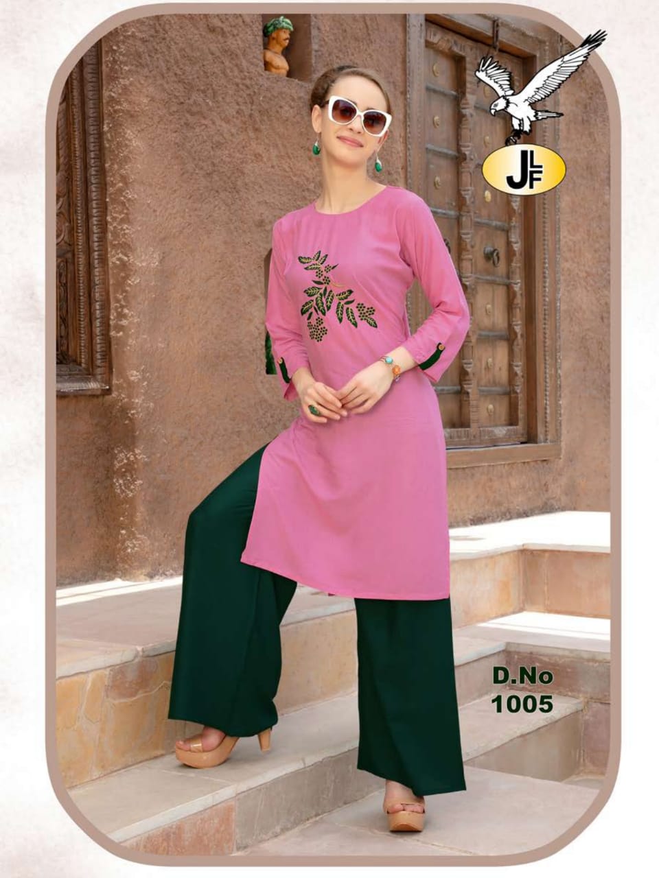 Plazzo House Vol-1 By Jlf 1001 To 1008 Series Stylish Fancy Beautiful Colorful Casual Wear & Ethnic Wear Heavy Rayon Kurtis At Wholesale Price