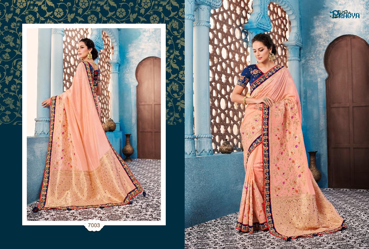 Pragya 7000 Series By Pragya 7001 To 7012 Series Indian Beautiful Traditional Wear Collection Stylish Fancy Colorful Party Wear & Occasional Wear Bhagalpuri Silk Sarees At Wholesale Price