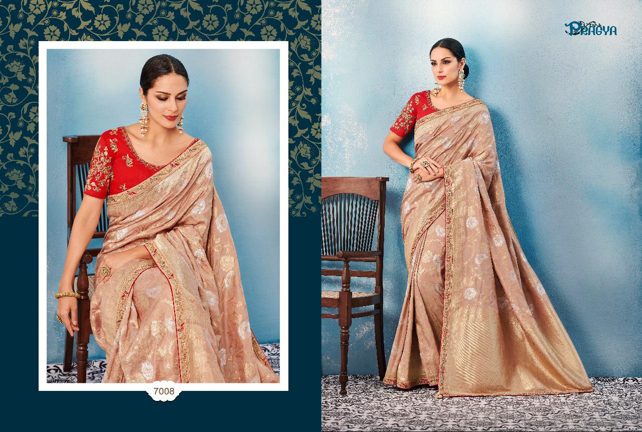 Pragya 7000 Series By Pragya 7001 To 7012 Series Indian Beautiful Traditional Wear Collection Stylish Fancy Colorful Party Wear & Occasional Wear Bhagalpuri Silk Sarees At Wholesale Price