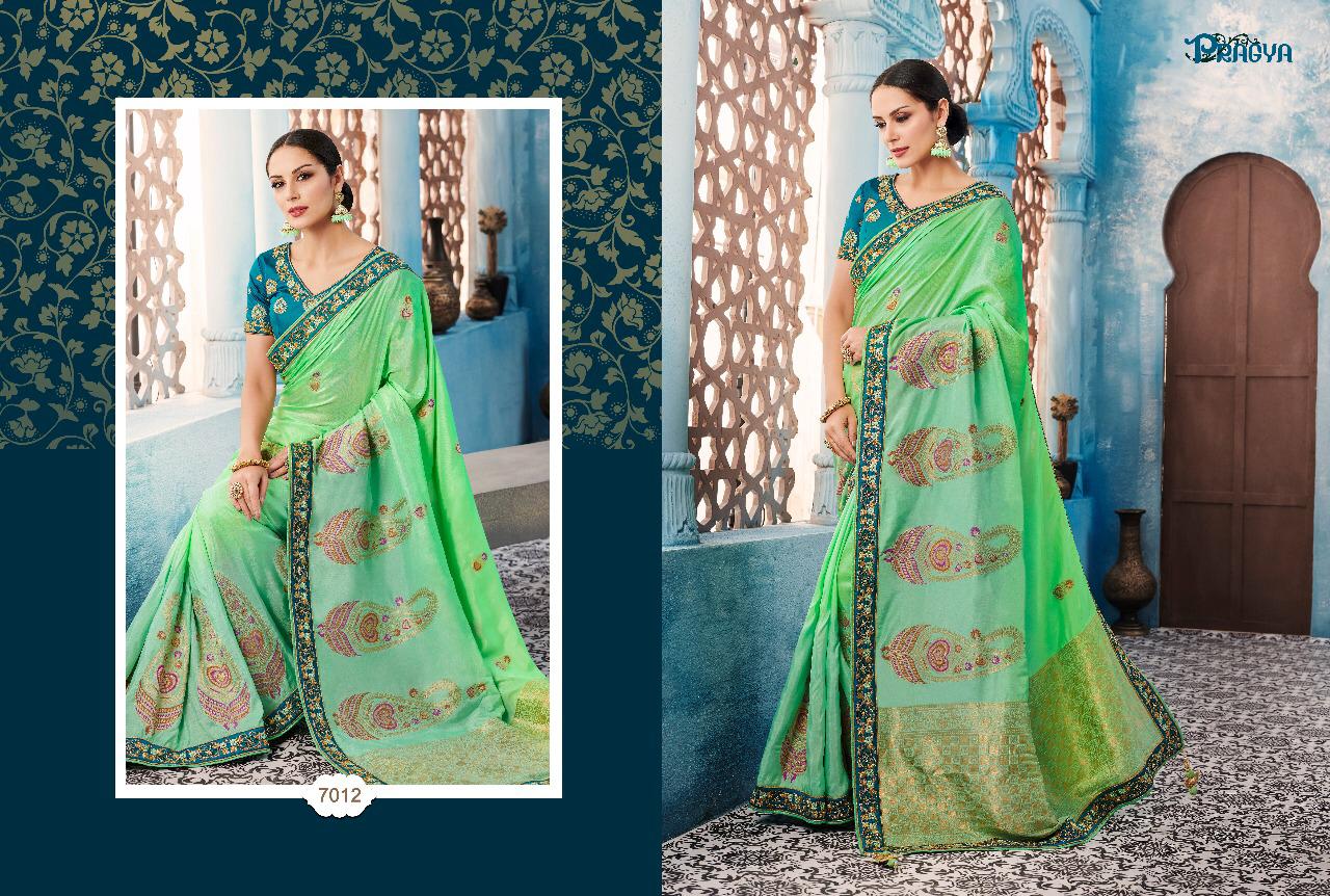 Pragya 7000 Series By Pragya 7001 To 7012 Series Indian Beautiful Traditional Wear Collection Stylish Fancy Colorful Party Wear & Occasional Wear Bhagalpuri Silk Sarees At Wholesale Price