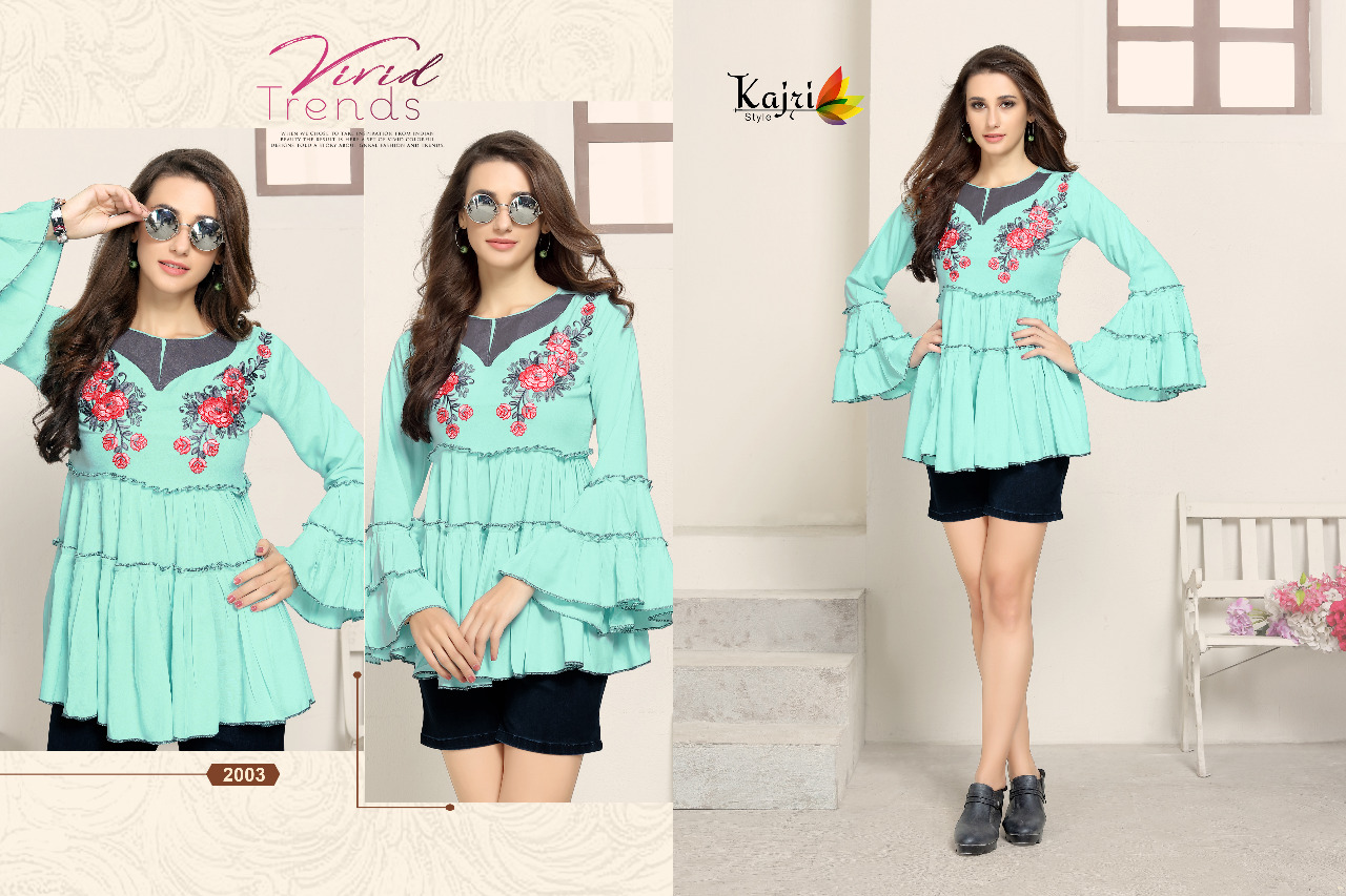 Preet Vol-2 By Kajri Style 2001 To 2008 Series Beautiful Stylish Fancy Colorful Casual Wear & Ethnic Wear & Ready To Wear Pure Rayon Tops At Wholesale Price