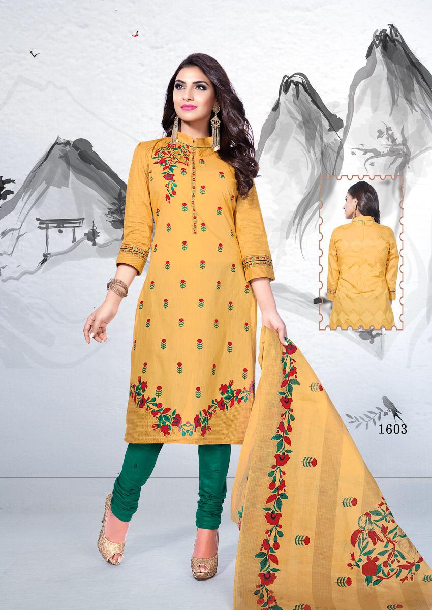 Premvathi Vol-16 By Shree Meenaxi Cotton 1601 To 1612 Series Stylish Fancy Beautiful Colorful Casual Wear & Ethnic Wear Pure Cotton Printed Dresses At Wholesale Price