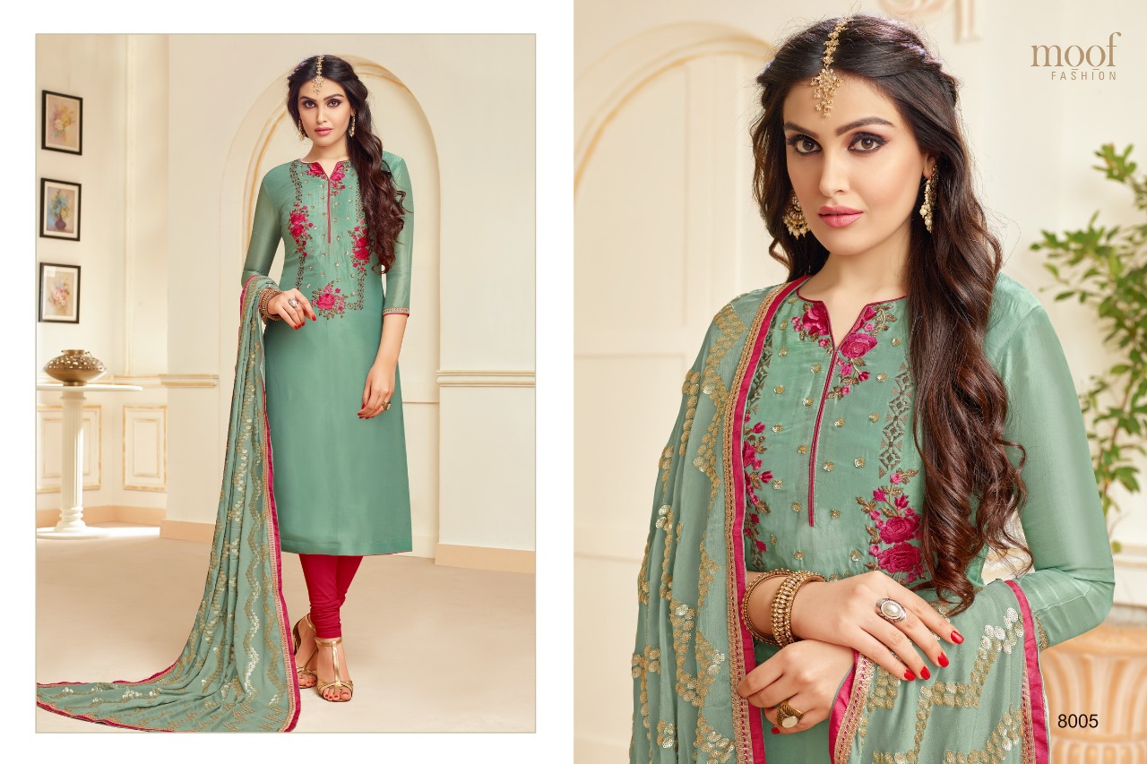 Princess Vol-3 By Moof Fashion 8001 To 8007 Series Beautiful Suits Stylish Fancy Colorful Casual Wear & Ethnic Wear Collection Upada Silk Dresses At Wholesale Price