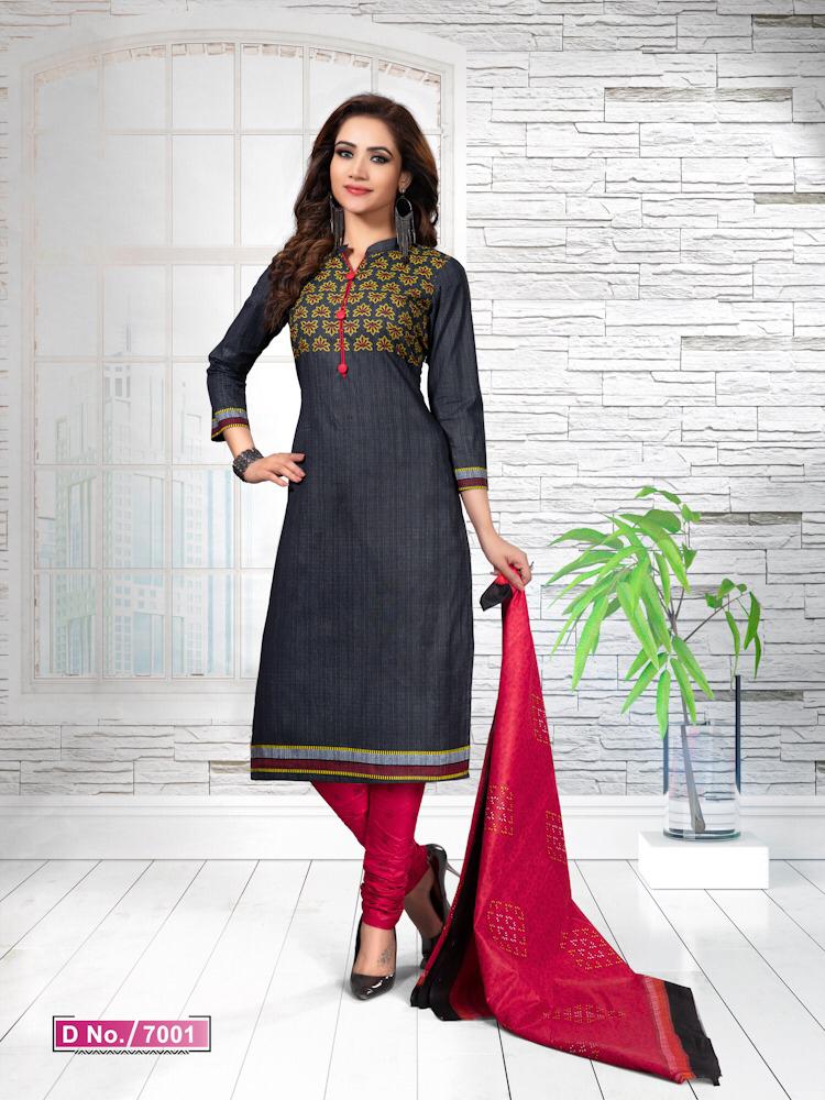 Priyakala Vol-7 By Meenaxi 7001 To 7016 Series Beautiful Collection Suits Stylish Fancy Colorful Party Wear & Ethnic Wear Pure Cotton Printed Dresses At Wholesale Price