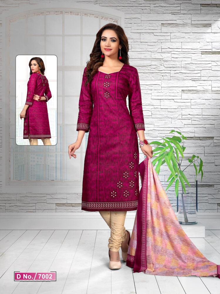 Priyakala Vol-7 By Meenaxi 7001 To 7016 Series Beautiful Collection Suits Stylish Fancy Colorful Party Wear & Ethnic Wear Pure Cotton Printed Dresses At Wholesale Price