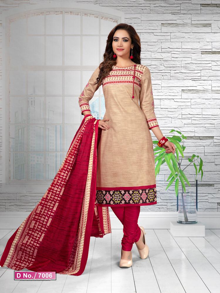 Priyakala Vol-7 By Meenaxi 7001 To 7016 Series Beautiful Collection Suits Stylish Fancy Colorful Party Wear & Ethnic Wear Pure Cotton Printed Dresses At Wholesale Price