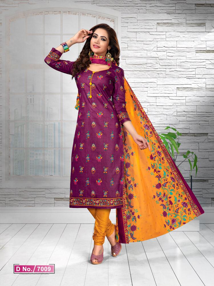 Priyakala Vol-7 By Meenaxi 7001 To 7016 Series Beautiful Collection Suits Stylish Fancy Colorful Party Wear & Ethnic Wear Pure Cotton Printed Dresses At Wholesale Price