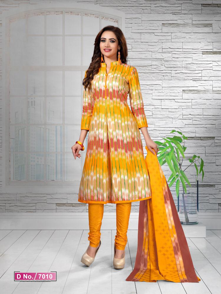 Priyakala Vol-7 By Meenaxi 7001 To 7016 Series Beautiful Collection Suits Stylish Fancy Colorful Party Wear & Ethnic Wear Pure Cotton Printed Dresses At Wholesale Price