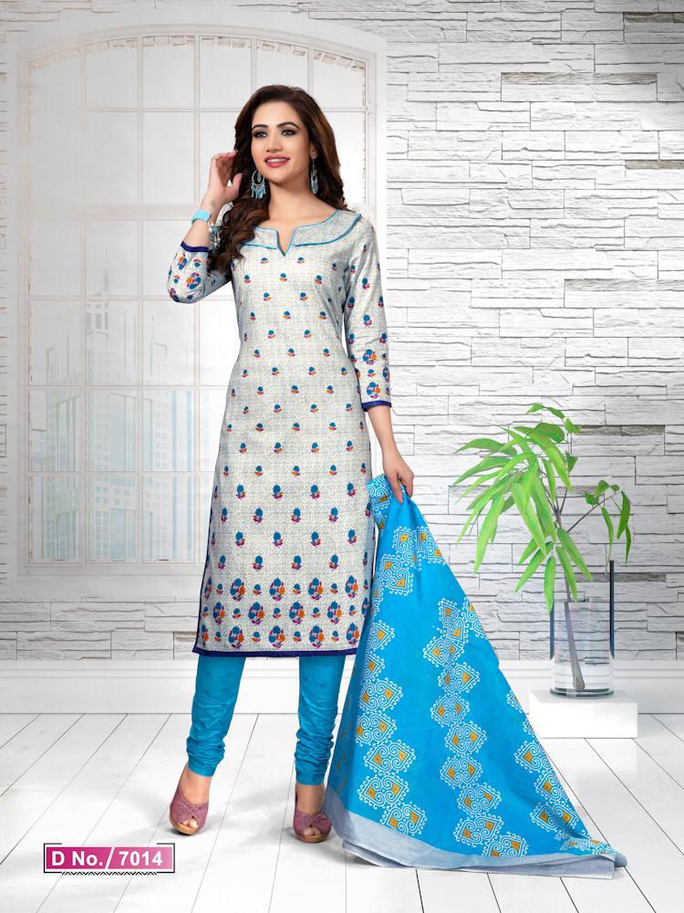 Priyakala Vol-7 By Meenaxi 7001 To 7016 Series Beautiful Collection Suits Stylish Fancy Colorful Party Wear & Ethnic Wear Pure Cotton Printed Dresses At Wholesale Price