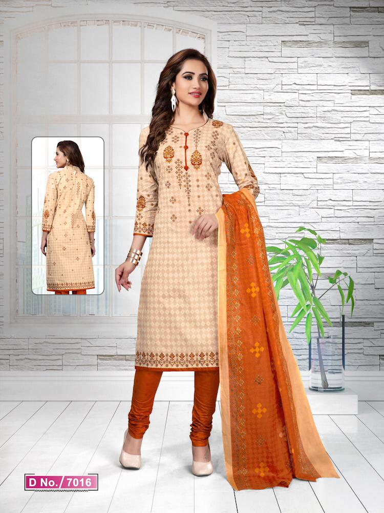 Priyakala Vol-7 By Meenaxi 7001 To 7016 Series Beautiful Collection Suits Stylish Fancy Colorful Party Wear & Ethnic Wear Pure Cotton Printed Dresses At Wholesale Price