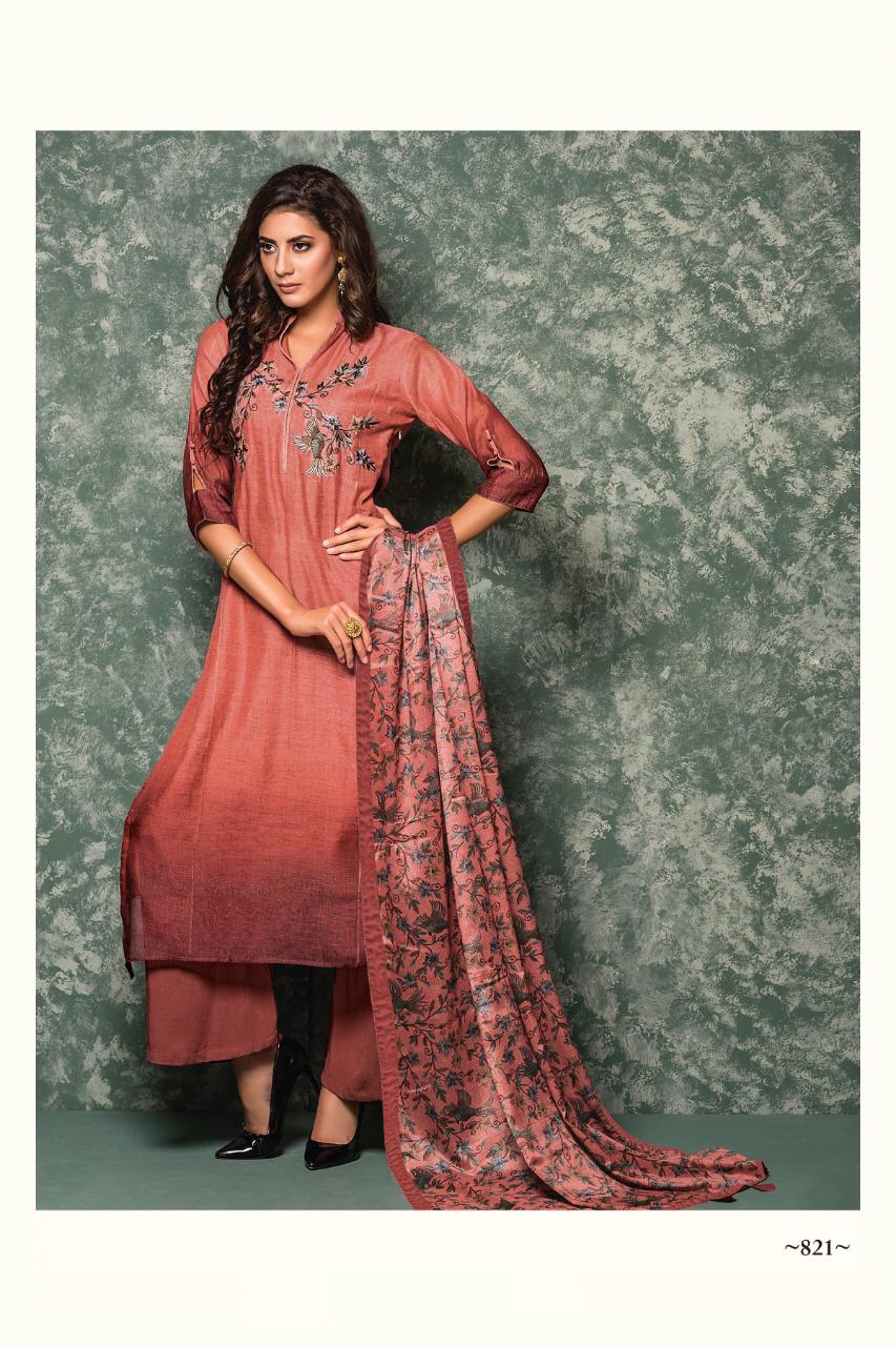 Priyam By Sri 818 To 824 Series Beautiful Collection Suits Stylish Fancy Colorful Party Wear & Ethnic Wear Chanderi Silk Embroidered Dresses At Wholesale Price