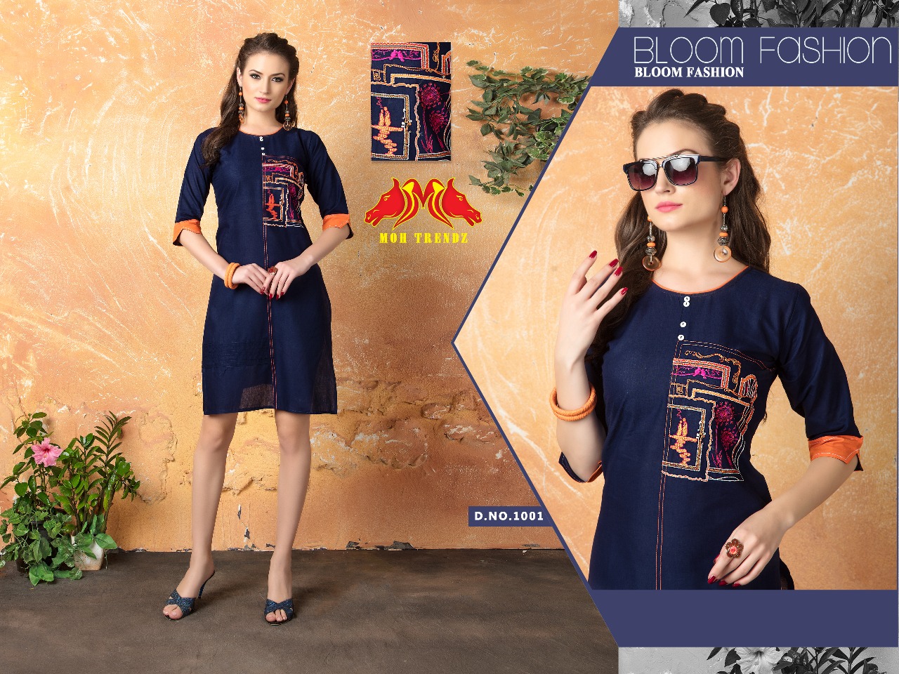 Pulse By Moh Trendz 1001 To 1012 Series Beautiful Stylish Fancy Colorful Casual Wear & Ready To Wear & Ethnic Wear Lawn Kurtis At Wholesale Price