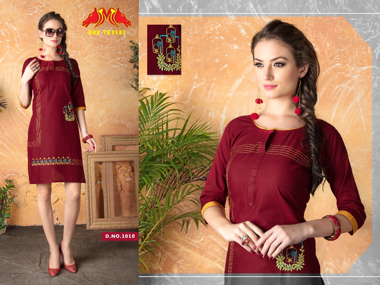 Pulse By Moh Trendz 1001 To 1012 Series Beautiful Stylish Fancy Colorful Casual Wear & Ready To Wear & Ethnic Wear Lawn Kurtis At Wholesale Price