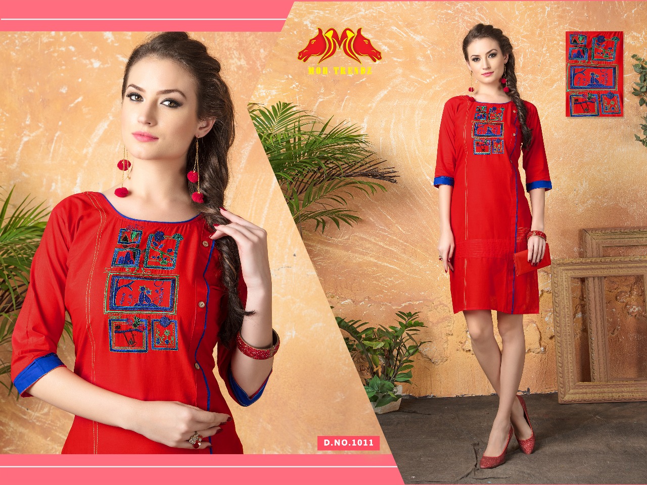 Pulse By Moh Trendz 1001 To 1012 Series Beautiful Stylish Fancy Colorful Casual Wear & Ready To Wear & Ethnic Wear Lawn Kurtis At Wholesale Price
